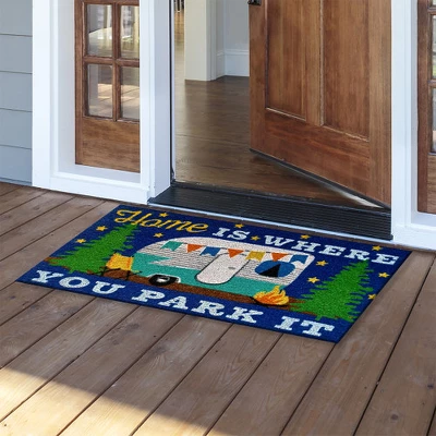 Home Is Where You Park It Coir Everyday Doormat 30" X 18" Indoor Outdoor Briarwood Lane 3 Home Is Where You Park It Coir Everyday Doormat 30" X 18" Indoor Outdoor Briarwood Lane