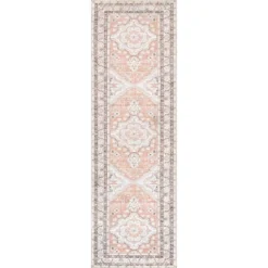 NuLOOM Tracie Machine Washable Floral Medallion Area Rug -Home Decor Shop GUEST 02c041a6 aff7 4ab5 9673 b328b446e1ec
