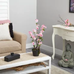 Nearly Natural 2.5-ft Cherry Blossom Artificial Plant 11 Nearly Natural 2.5-ft Cherry Blossom Artificial Plant -Home Decor Shop GUEST 04842da4 8031 4ad2 9e6f a56c3f7f4693