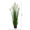Nearly Natural 4-ft Plum Grass Artificial Plant -Home Decor Shop GUEST 079c7888 577e 4fa9 983a 654c8ad5bbb6