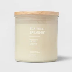 Glass Jar Tea Tree And Spearmint Candle Beige - Threshold™ -Home Decor Shop GUEST 08840a6f eb81 4eba bdb2 82fa19c57c5b