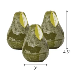Moss Timber Pear Candles - Set Of 3 -Home Decor Shop GUEST 0a1ba2d7 c1ff 47c0 b313 95794e4e3813