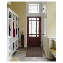 2'x3' Solid Diamond Doormat Brown/Black - HomeTrax -Home Decor Shop GUEST 0d35a9ca 0e5d 4366 a56c 56b299e2c99b