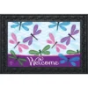 Briarwood Lane Welcome Dragonflies Spring Doormat Everyday Indoor Outdoor 30" X 18"