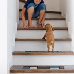 World Rug Gallery Contemporary Modern Boxes Non-Slip Stair Treads -Home Decor Shop GUEST 17eb67d1 4555 4e15 8392 48f34d393383