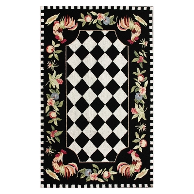 Angla Rooster Kitchen Area Rug Black - NuLOOM 11 Angla Rooster Kitchen Area Rug Black - NuLOOM - Image 9