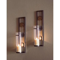 2pc Contemporary Wall Sconces Set - Danya B.