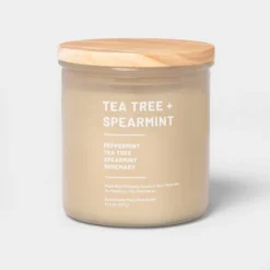 Glass Jar Tea Tree And Spearmint Candle Beige - Threshold™ -Home Decor Shop GUEST 1ae068be c042 415c a0e0 475aaead92cf