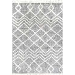 NuLOOM Wylde High Low Soft Shaggy Diamond Moroccan Tassel Area Rug -Home Decor Shop GUEST 2383725c 9bfc 42dd 86ec dd6cb6bf84fd