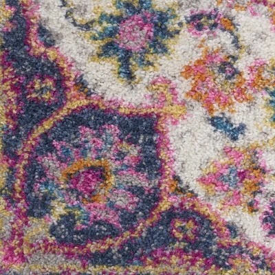 Nourison Passion PSN22 Gray/Pink/Cream Area Rug 6 Nourison Passion PSN22 Gray/Pink/Cream Area Rug - Image 4