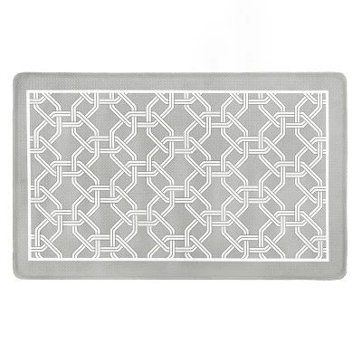 Kate Aurora Versailles Modern Geometric Chain Link Memory Foam Anti Fatigue & Skid Resistant Kitchen Mat - 18" X 30" 7 Kate Aurora Versailles Modern Geometric Chain Link Memory Foam Anti Fatigue & Skid Resistant Kitchen Mat - 18" X 30" - Image 5