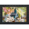 Peaceful Birdhouse Spring Doormat Floral Indoor Outdoor 30" X 18" Briarwood Lane