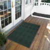 Dark Green Solid Doormat - (2'x3') - HomeTrax -Home Decor Shop GUEST 27255387 0497 432e 9902 8e825bdc493a
