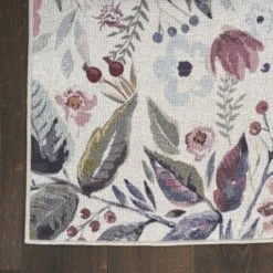 Nourison Washables Floral Indoor Non-Skid Area Rug -Home Decor Shop GUEST 2825ae76 9fc2 43d8 81c8 f5924f27a474