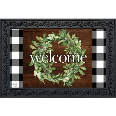 Farmhouse Wreath Spring Doormat Indoor Outdoor 30" X 18" Briarwood Lane 3 Farmhouse Wreath Spring Doormat Indoor Outdoor 30" X 18" Briarwood Lane