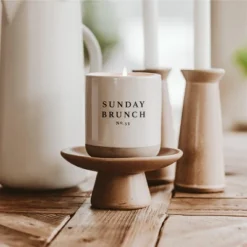 Sweet Water Decor Sunday Brunch 12oz Cream Stoneware Candle