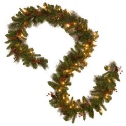 National Tree Company 9 Ft. Crestwood Spruce Garland With Battery Operated Warm White LED Lights -Home Decor Shop GUEST 2c2956ff 87dd 40a4 9a8b 0dba884bc2d3