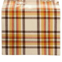 Russet Harvest Woven Plaid Table Runner - Multicolor - 13x70 - Elrene Home Fashions
