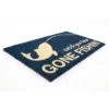 1'4" X 2'4" Catch You Later, Gone Fishin' Indoor/Outdoor Coir Doormat Blue/Beige - Entryways