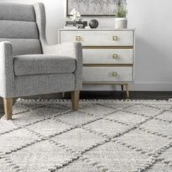NuLOOM Skylar Textured Trellis Tasseled Area Rug -Home Decor Shop GUEST 32ec9ca6 c301 407d 91a0 70d898daea77