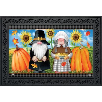 Thanksgiving Gnomes Doormat Pumpkins Sunflowers Humor 30" X 18" Briarwood Lane 3 Thanksgiving Gnomes Doormat Pumpkins Sunflowers Humor 30" X 18" Briarwood Lane