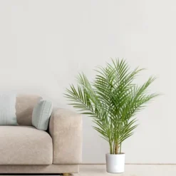 Forever Leaf 30" Artificial Palm Tree In Black Pot, Indoor Artificial Plant For Home Decor -Home Decor Shop GUEST 37769e4f b833 4939 b9a5 d12cccf5f351