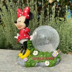 Disney 10.63" Fiberglass/Polyester Minnie Solar Garden Statue With Crackle Glass Ball 9 Disney 10.63" Fiberglass/Polyester Minnie Solar Garden Statue With Crackle Glass Ball -Home Decor Shop GUEST 3ed3e2b2 f772 41fe a9b8 2b64daa811ed