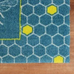 2'x3' ColorStar Bee Hex Door Mat Teal - Bungalow Flooring 11 2'x3' ColorStar Bee Hex Door Mat Teal - Bungalow Flooring -Home Decor Shop GUEST 4019bc36 711a 4799 962e 5d42d160c83d