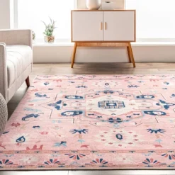 NuLOOM Roxanna Machine Washable Boho Floral Area Rug -Home Decor Shop GUEST 41fc28f1 4110 469d ad74 7b7c1078ec06
