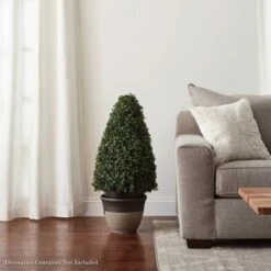 Nature Spring Tower Style Artificial Boxwood Topiary - 36", Green -Home Decor Shop GUEST 42719324 c571 4c21 820e ae93fc2ef07e