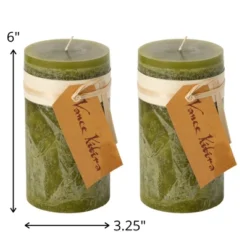 Moss Timber Pillar Candles - Set Of 2 -Home Decor Shop GUEST 42e2fb8f ea98 4b2f 8cf4 db9db1ac526b