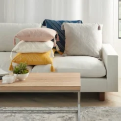 20"x20" Oversize Metallic Embroidered Square Throw Pillow - Kathy Ireland Home