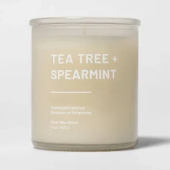 Glass Jar Tea Tree And Spearmint Candle Beige - Threshold™ -Home Decor Shop GUEST 44b883d8 baee 4787 a74c 3d32a16e8b4f