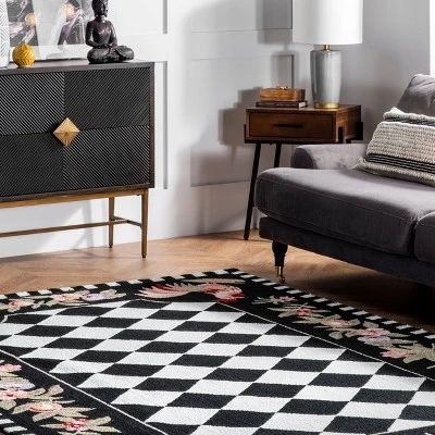 Angla Rooster Kitchen Area Rug Black - NuLOOM 10 Angla Rooster Kitchen Area Rug Black - NuLOOM - Image 8