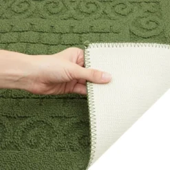 Farmlyn Creek Green Rectangle Rug With Latex Backing, Kitchen Mat, Indoor Outdoor Doormat For Home Entryway (43 X 20 In) -Home Decor Shop GUEST 46bcc5c3 8f79 47d1 867b 4978882759c9