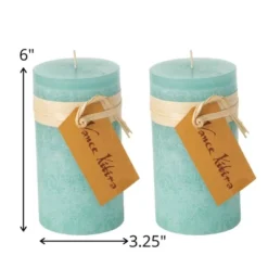 Sea Foam Pillar Candles - Set Of 2 -Home Decor Shop GUEST 4aa7b48a b29f 4ac9 aca8 7042aa1fbfe5