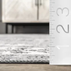 NuLOOM Ren Vintage Floral Machine Washable Area Rug -Home Decor Shop GUEST 50f43d9d 3011 4865 a3da b62b034792f4