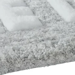 Kate Aurora Dorm Basics "Take It Off" Gray Typography Soft Tufted Oversized Bath Rug Runner - 2'x5' -Home Decor Shop GUEST 52fda1b4 2ee2 4984 980d 3b325d77166e