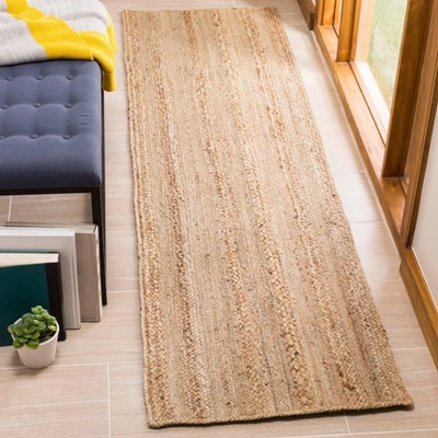 2'2"X8' Woven Solid Runner Rug Natural - Safavieh 4 2'2"X8' Woven Solid Runner Rug Natural - Safavieh - Image 2