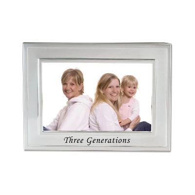 Lawrence Frames Brushed Metal 4x6 Three Generations Picture Frame 508064 2 Lawrence Frames Brushed Metal 4x6 Three Generations Picture Frame 508064