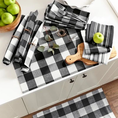 Farmhouse Living Buffalo Check Woven Kitchen Mat - Elrene Home Fashions 4 Farmhouse Living Buffalo Check Woven Kitchen Mat - Elrene Home Fashions - Image 2