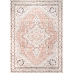 NuLOOM Tracie Machine Washable Floral Medallion Area Rug -Home Decor Shop GUEST 5886b84a 498b 40ec b8d2 d59c72823f75