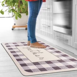 World Rug Gallery Gather Plaid Anti-Fatigue Standing Mat -Home Decor Shop GUEST 5a7f2c7b 1a59 4183 aaf7 82768606f119