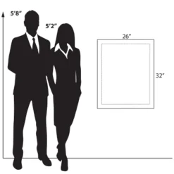 Azar Displays Floating Acrylic Wall Frame With Silver Stand Off Caps: 22" X 28" Graphic Size, Overall Frame Size: 26" X 32" -Home Decor Shop GUEST 66e8058c f46b 4bb2 b1fd a088ea3d904d