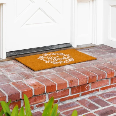 Juvale Thanksgiving Welcome Mat For Front Door, Outdoor Fall Rug For Porch, Give Thanks, 30x17 In 4 Juvale Thanksgiving Welcome Mat For Front Door, Outdoor Fall Rug For Porch, Give Thanks, 30x17 In - Image 2