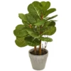 Nearly Natural 22-in Fiddle Leaf Artificial Plant -Home Decor Shop GUEST 6910c295 0652 453d 95b7 b71b5ad2ecaa