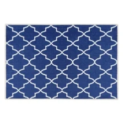 Sussexhome Lattice Collection Cotton Heavy Duty Low Pile Area Rug , 2' X 3' -Home Decor Shop GUEST 6dfdfcfc ca33 44e8 b683 c91753d3b1e2