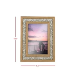 4X6 Inch Floral Picture Frame Tan Fabric Framed In Wood With MDF & Glass By Foreside Home & Garden 11 4X6 Inch Floral Picture Frame Tan Fabric Framed In Wood With MDF & Glass By Foreside Home & Garden -Home Decor Shop GUEST 6e8c5483 b34b 4b5c b304 fe7db6ace15a