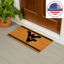 Evergreen West Virginia University Logo Turf Mat, Brown- 28 X 16 Inches Indoor Outdoor Doormat -Home Decor Shop GUEST 6f00a20b 4d77 495b ac1b 86e9eb36a3f6
