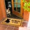 Beware Of Dog Natural Coir Door Mat 17"x30" - Welcome Front Doormat Non Slip Rug For Home Indoor Outdoor Entrance -Home Decor Shop GUEST 708344b6 a741 4080 b8c7 08e0b380c3f1